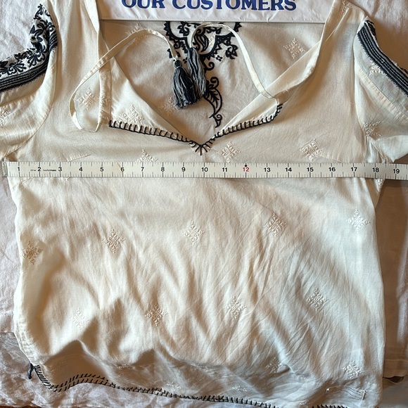 Odd Molly Boho Embroidered Blouse Shirt Long Sleeve size S - Picture 7 of 7